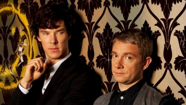 Sherlock e Holmes della serie Tv Sherlock