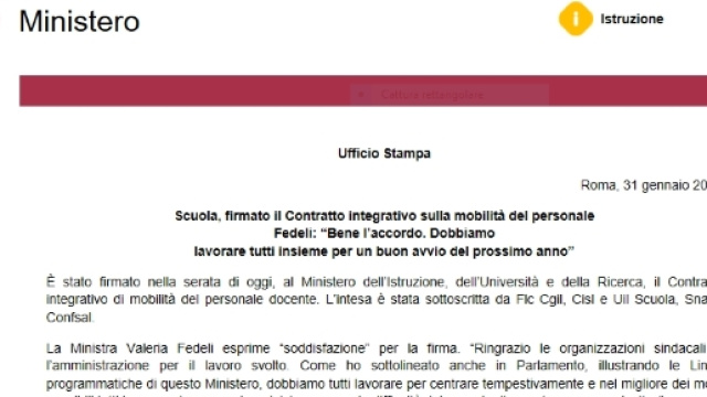 Contenuti e quando si dovr&agrave; presentare domanda di mobilit&agrave;
