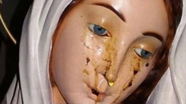 Madonnina piange sangue a Montecorvino Rovella.
