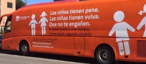El autob&uacute;s contra la ideolog&iacute;a de g&eacute;nero de Hazte O&iacute;r