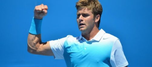 Ryan Harrison during a match at the Australian Open. Ryan Harrison - The Grandstand - tenngrand.com (Taken from BN library).
