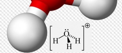 Hydronium-ion 3D balls, Wikimedia Commons wikipedia