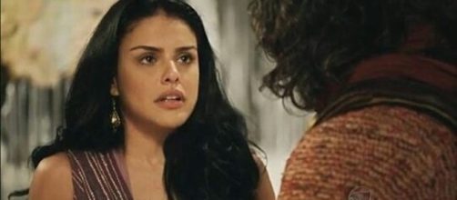 Samara e Josu&eacute; na novela 'A Terra Prometida' (Divulga&ccedil;&atilde;o/Record)