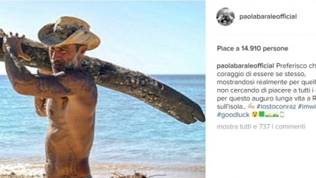Il messaggio di Paola Barale a Raz Degan - Instagram