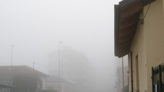 La nebbia e l'inquinamento a Torino.