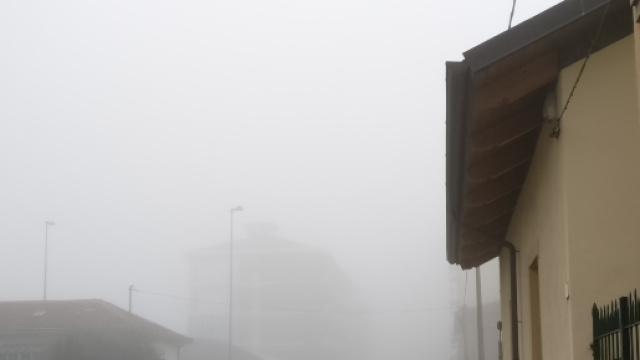 Nebbia ed inquinamento stamattina a Torino.