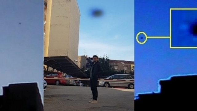 Nell'immagine, realizzata dal Cufom, il testimone e sulla sinistra un frame del video.