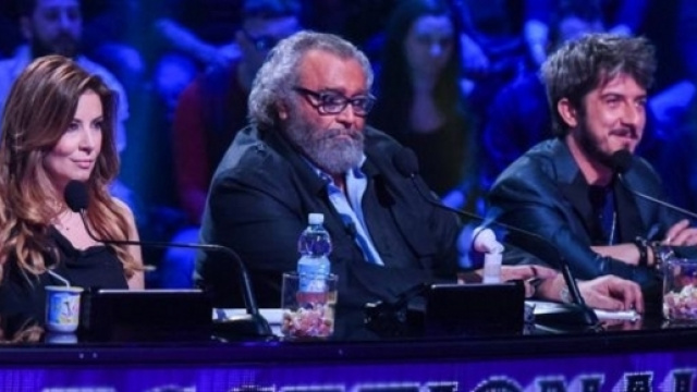 Da sinistra Selvaggia Lucarelli, Diego Abatantuono e Paolo Ruffini