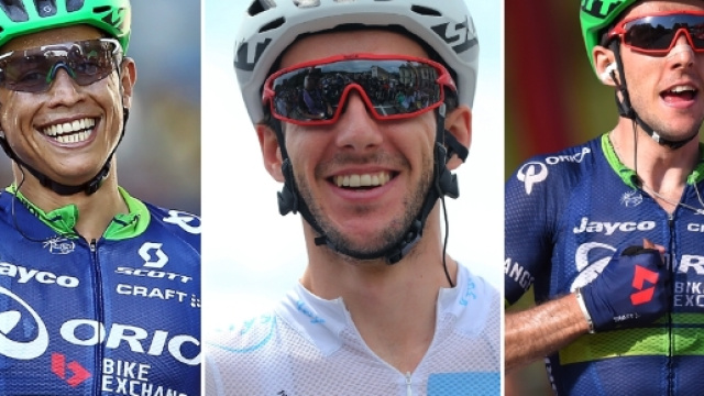 Esteban Chaves e i gemelli Adam e Simon Yates