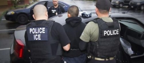 Immigration officers in an operation on 7 February 2017 in Los Angeles.