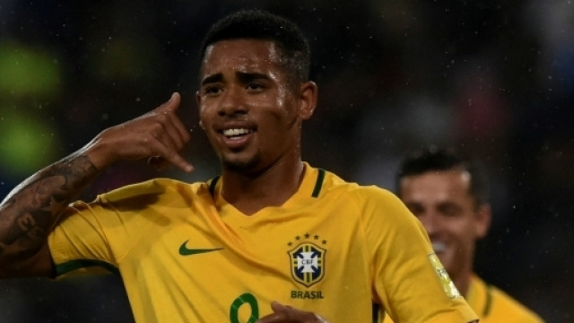 Gabriel Jesus con la maglia della Nazionale brasiliana