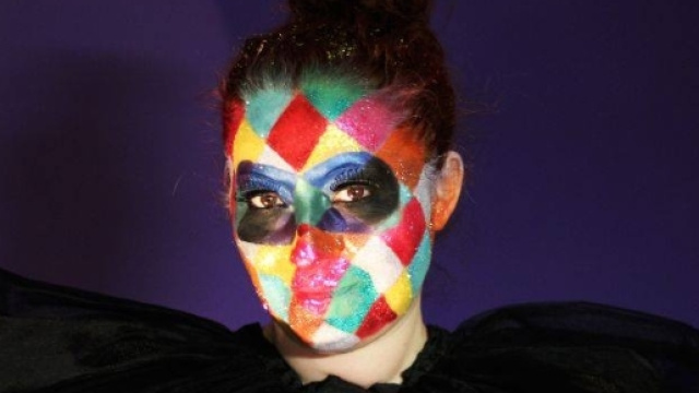 Rossella Regina in versione Arlecchino per Carnevale 2017