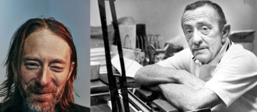 John Fante frente a su m&aacute;quina de escribir y Thom Yorke