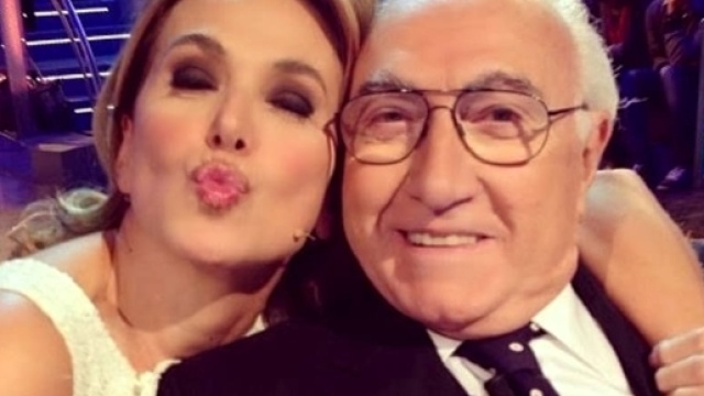 Barbara D'Urso e il suo mentore Pippo Baudo.