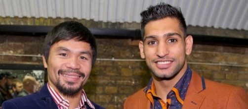 From sparring partners to competitors: Pacquiao vs. Khan set for April 23 / Photo from 'The Mirror' - mirror.co.uk