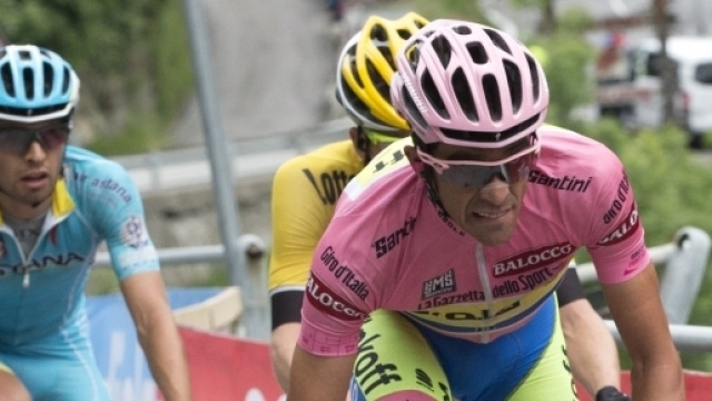 Alberto Contador al Giro 2015 - Foto Ansa-Peri