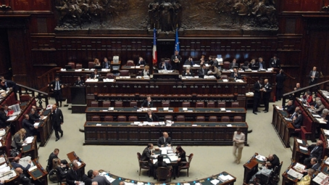 Una sessione della Camera dei deputati