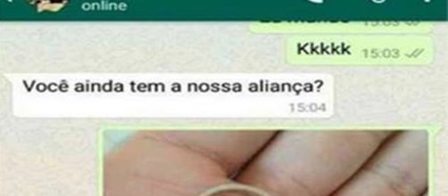 Ex-namorado tira menina de forma brilhante pelo WhatsApp.