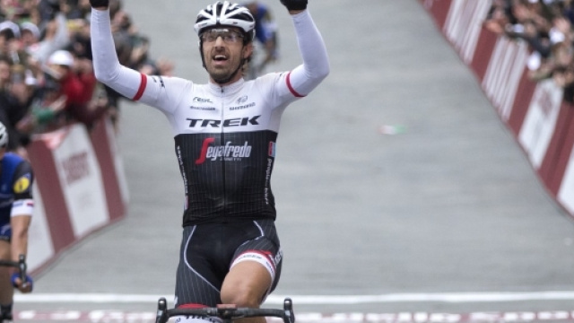Fabian Cancellara, vincitore un anno fa della Strade Bianche - Foto Ansa-Peri