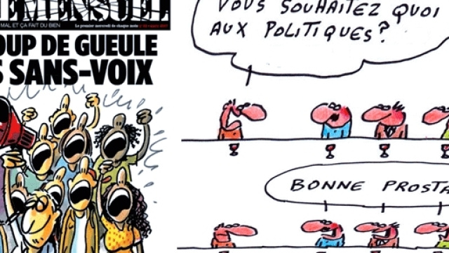 Sin&eacute; mensuel 62 (dat&eacute; mars) est bourr&eacute; de micro-trottoirs avec des gens que vous ne risquez pas de voir &agrave; la t&eacute;l&eacute;