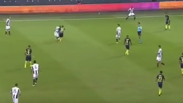 Un'azione della partita Juventus-Inter