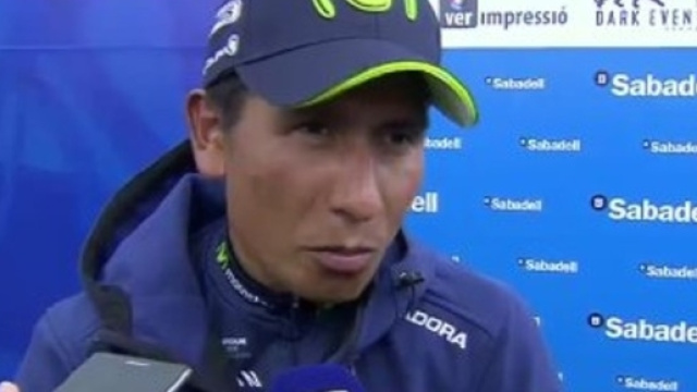 Nairo Quintana al traguardo di Lucena