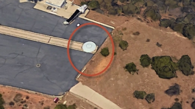 Oggetto discoidale su Google Earth