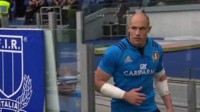 Sergio Parisse, capitano in Italia-Galles rugby (6 Nazioni 2017)