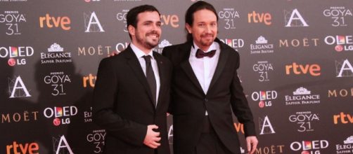 Pablo Iglesias y Alberto Garz&oacute;n GOYA 2017/ Carla Bab&oacute;n