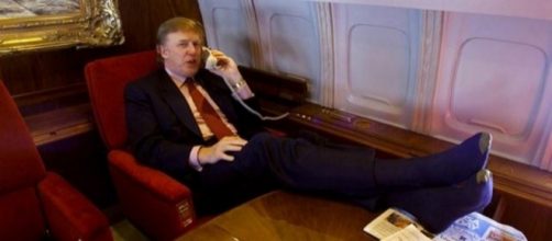 El presidente Trump en su Mr. Trump's 757