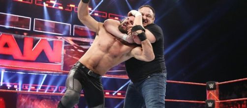 Samoa Joe attacks Seth Rollins on Monday Night Raw - WWE Raw