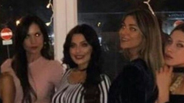Da sinistra Mariana Rodriguez, Antonella Mosetti, Alessia Macari, Soleil e Asia