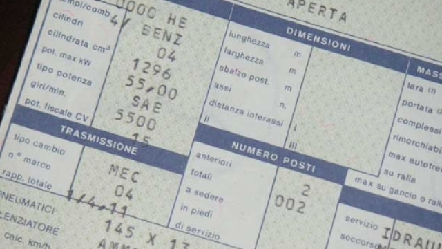 Addio al libretto di circolazione, a breve il nuovo foglio unico