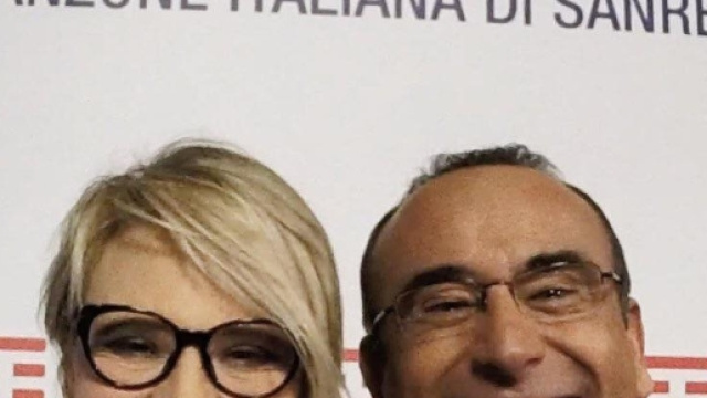 Maria De Filippi e Carlo Conti