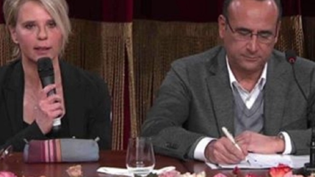 Maria de Filippi e Carlo Conti