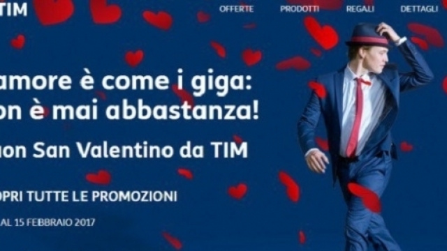 San Valentino 2017, le offerte di TIM