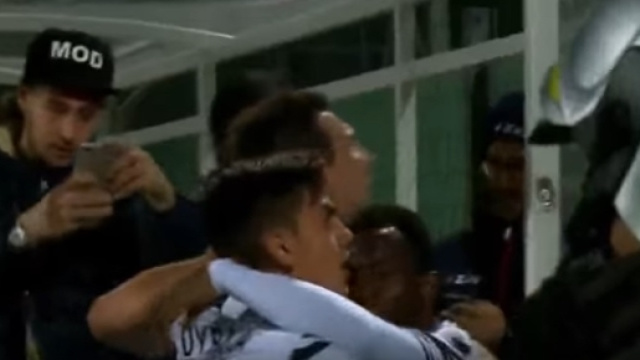 L'esultanza di Mandzukic dopo la rete dell'1-0