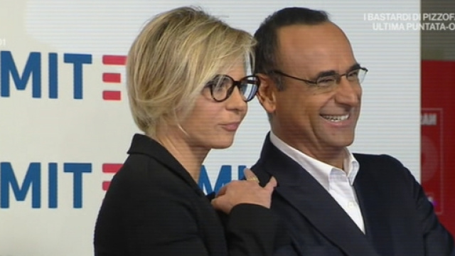 Replica finale Sanremo 2017, Maria de Filippi e Carlo Conti