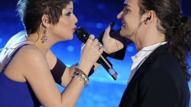 Alessandra e Valerio a 'Sanremo'.