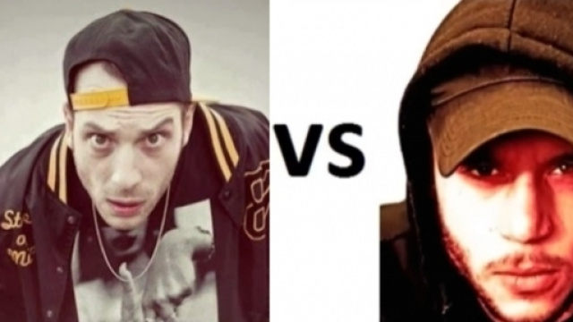 Clementino a sinistra, Rancore a destra