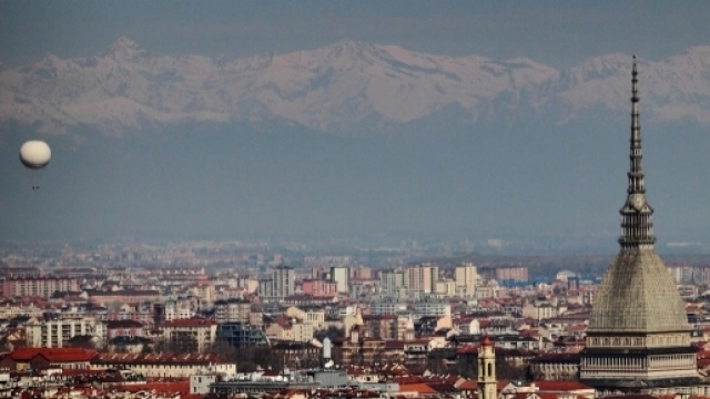 Una veduta sulla citt&agrave; di Torino.