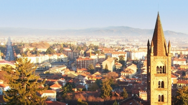 Una veduta della citt&agrave; di Rivoli
