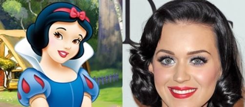 Personagens de desenhos parecidos com famosos: Kate Perry e Branca de Neve