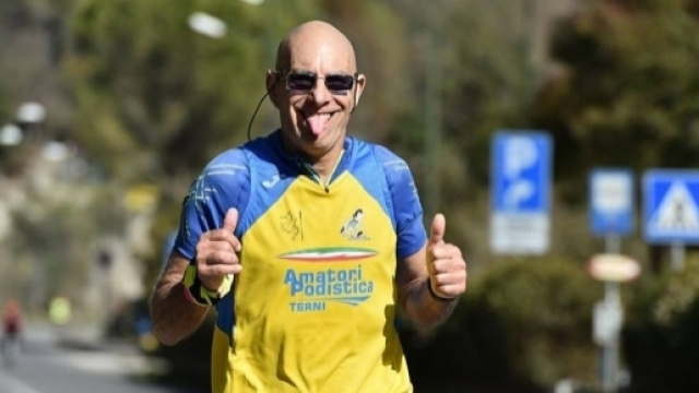 Giacomo Grillo all'ultima Maratona di San Valentino a Terni