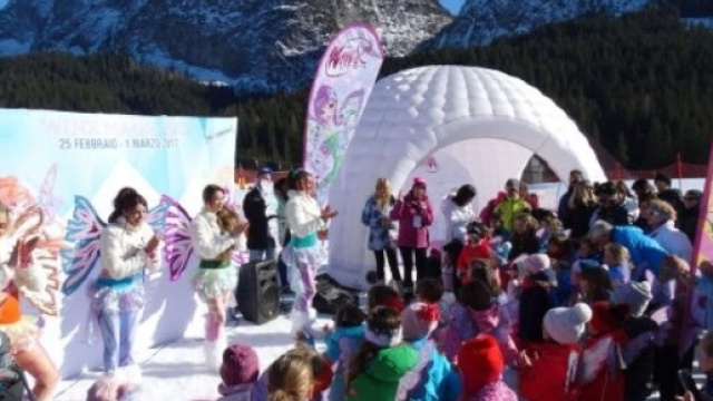 Le Winx sulle Dolomiti di Arabba