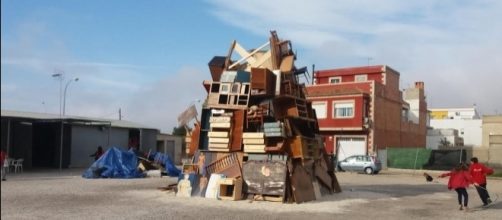 Aspecto de la falla en construcci&oacute;n. Public Domain.