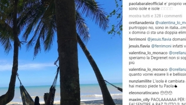 Paola Barale all'Isola dei Famosi