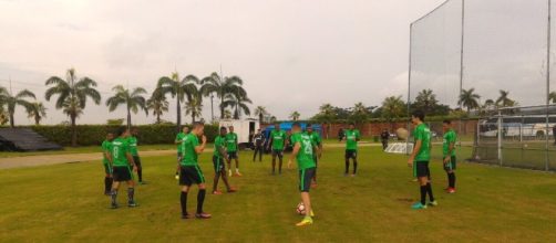 Atl&eacute;tico Nacional entren&oacute; en el Monumental de Guayaquil Foto: @nacionaloficial