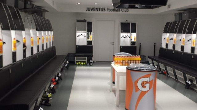 Lo spogliatoio dello Juventus Stadium