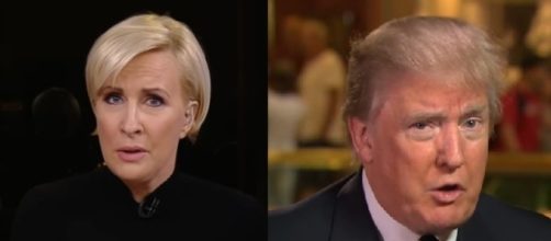 Mika Brzezinski and Donald Trump, via YouTube